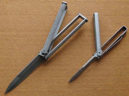 Шарнирно-рамочный нож НОКС - Скат (лезвие тантообразное)